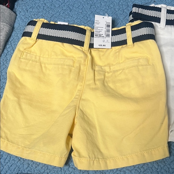 The Children's Place Yellow and White Belted Shorts - Picture 3 of 6
